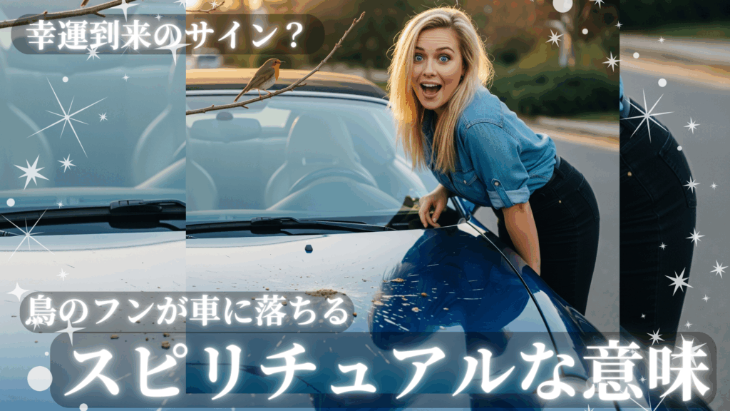 鳥のフンが車に落ちるスピリチュアルの意味！幸運到来のサイン？
