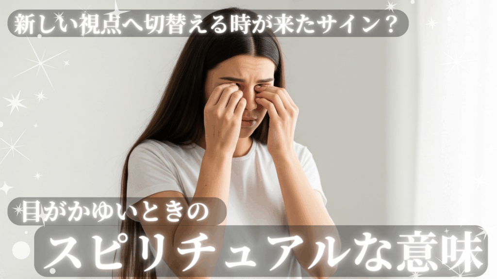 目がかゆいときのスピリチュアルな意味！新しい視点へ切替える時が来たサイン？