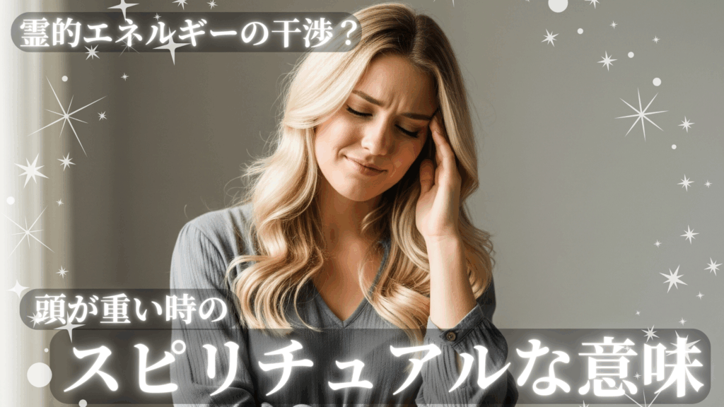 頭が重い時のスピリチュアルなサイン！霊的エネルギーの干渉？