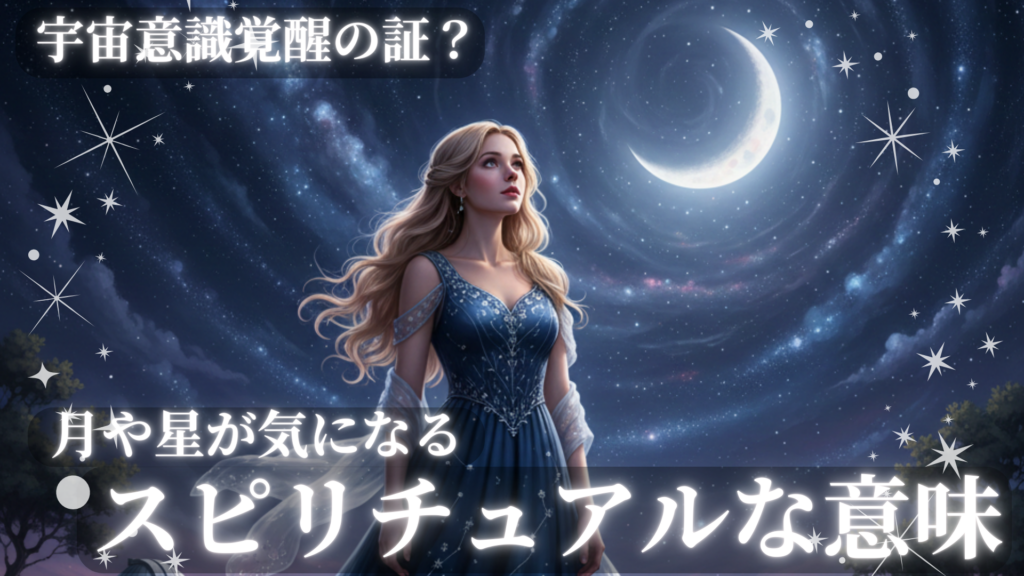 月や星が気になるスピリチュアルな意味!宇宙意識覚醒の証?